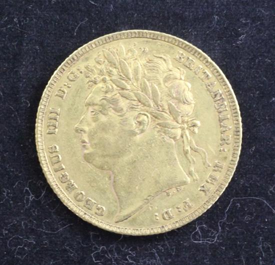 A George IV gold sovereign, 1822,